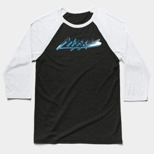 Maxxus Classic Logo - Black / Blue Baseball T-Shirt